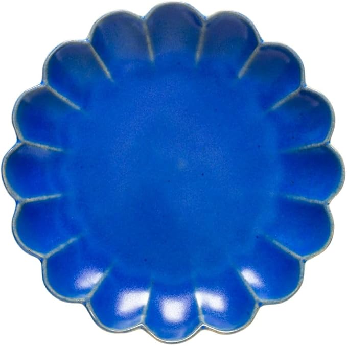 Costa Nova Ceramic Stoneware 7" Appetizer Plate - Marrakesh Collection, Ciel| Microwave & Dishwasher Safe Dinnerware | Food Safe Glazing | Restaurant Quality Dinnerware