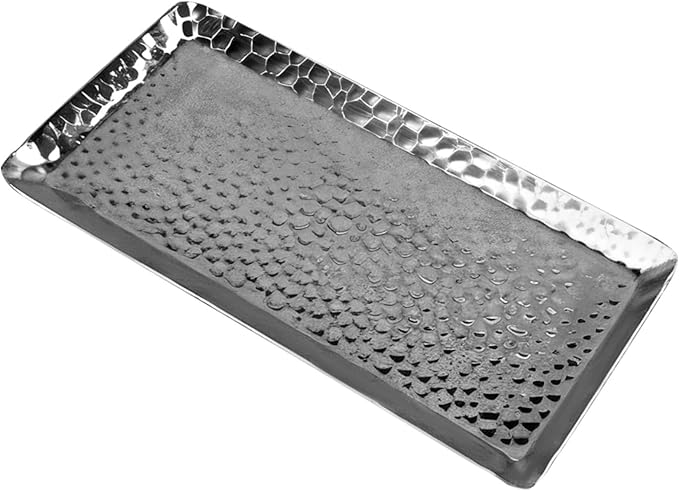 Stainless Steel Serving Tray, Silver, Kitchen, Bathroom, Office