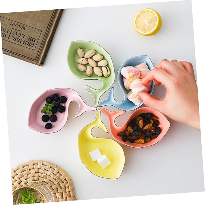 Cabilock 3pcs Seasoning Dishes for Kitchen Condiments Sauce Plates for Dipping Spice Storage and Appetizers Bright Colors Safe for Boys and Girls Random Colors