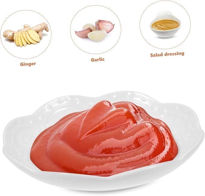 4pcs Soy Sauce Dipping Plate Ceramic Sauce Bowl Seasoning Plate Appetizer Dish Bowl Kitchen Essential