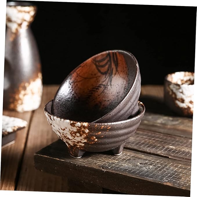 4pcs Ceramic Side Dish Appetizer Plates Ceramic Dip Dishes Ceramic Sauce Bowls Sushi Dipping Bowl Sauce Seasoning Plate Sauce Dish Mini Dipping Plates Ceramics Small Dish