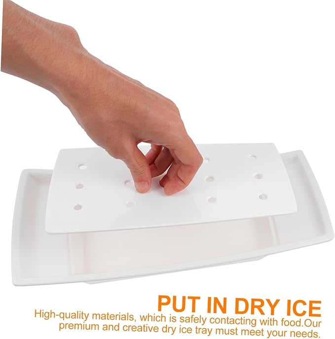 Mobestech 1pc Food Plate Creative Serving Tray for Restaurants and Home Use Compact Design - Materials Easy to Clean for Parties and Events
