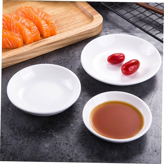 6pcs Ceramic Seasoning Dishes Practical Condiment Plates for Sauces Spices and Appetizers Small Serving Bowls for Home Use and Entertaining