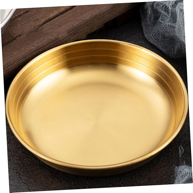 Korean Style Seasoning Dish Flat Small Condiment Bowl for Dipping Sauce Food-Grade Ceramic Appetizer Plate for Kitchen and Dining