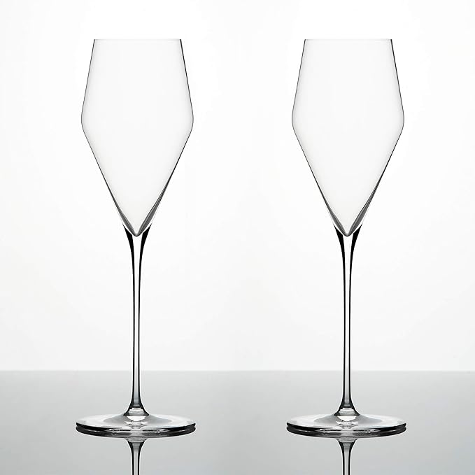 Zalto Denk'Art Champagne Hand-Blown Crystal Wine Glasses | Set of 2