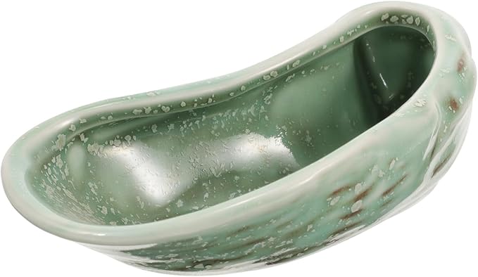 Ciieeo Ceramic Sushi Tray Appetizer Plate Japanese Style Oyster Shell Molding Multi-use Serving Dish