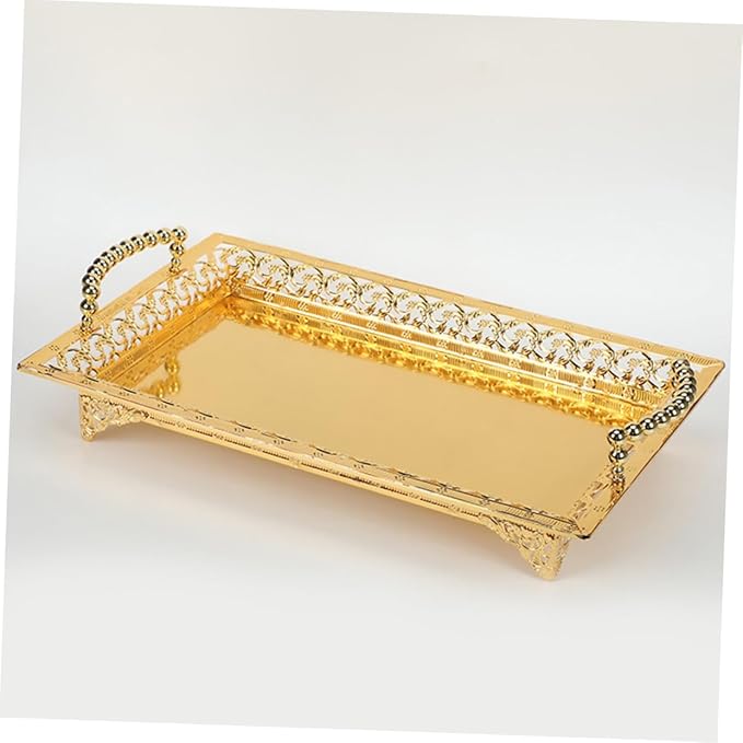 Zinc Alloy Serving Tray Large Fruit Bowl Lid Ideal for Bulk Serving Snacks Dried Fruit