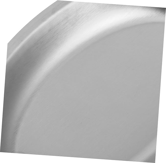 Cabilock Stainless Steel Oval Serving Tray for Fish Appetizers Desserts and Snacks Elegant Design for Home and Outdoor Use and Lightweight Silver Platter
