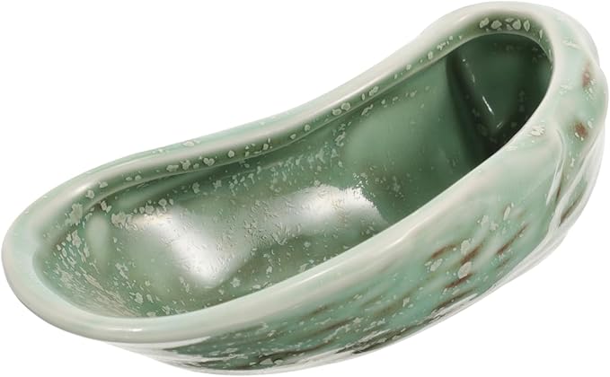 Ceramic Oyster Shell Serving Plate Elegant Small Dish for Sushi Tapas and Appetizers Smooth Surface for Easy Cleaning Parties and Special Occasions