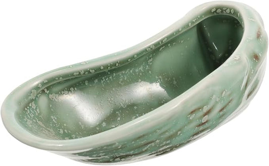 Ceramic Oyster Shell Serving Plate Elegant Small Dish for Sushi Tapas and Appetizers Smooth Surface for Easy Cleaning Parties and Special Occasions
