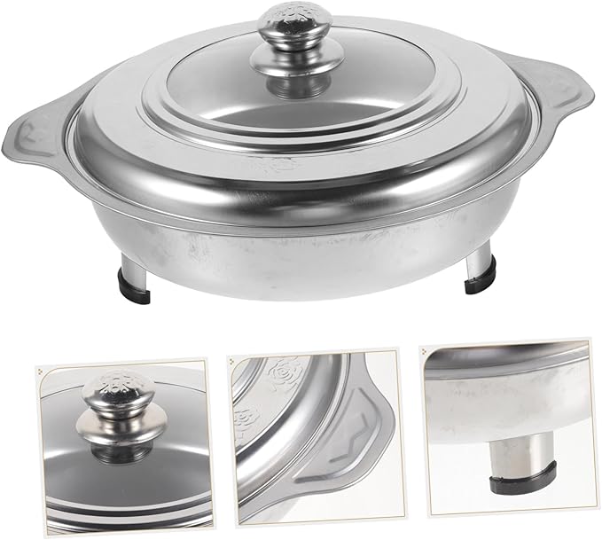 Stainless Steel Rectangular Buffet Serving Tray Lid for Catering Parties and Food Service Durable Food Holding Plate for Warm and Cold Dishes