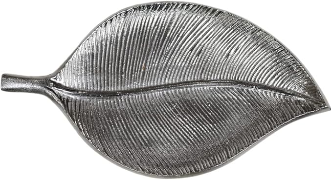 BBH Home's Handmade Silver Novelty Shaped Aluminium Tray 10.82 x 6.10 x 0.78 AMBBVK037AB2020
