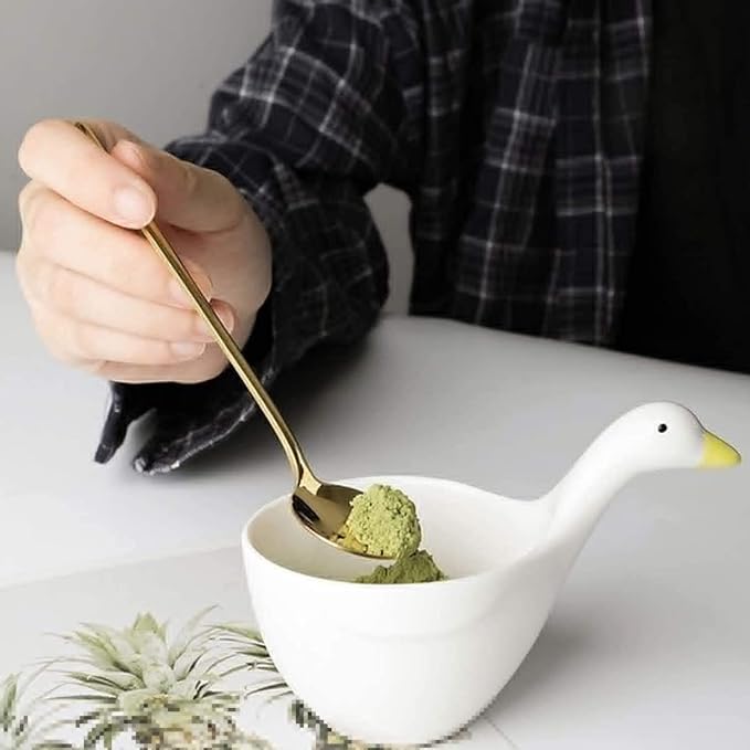 Beautiful Funny Duck Ssauce Dish- Kitchen Home Sushi Soy Dipping Bowl Appetizer Plates Ceramic Serving Dish Sauce Plates/4Pack