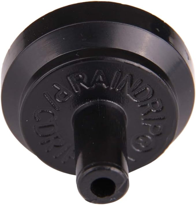 Raindrip PC4010B 1 GPH Pressure Compensating Drippers, Drip Irrigation Emitters for Drip Irrigation Gardening System, Maintains Constant Water Flow, 10-Pack, Black