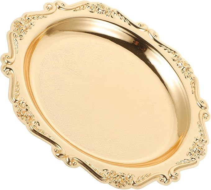 Healifty Elegant Serving Tray Platter for Snacks Jewelry Crafts Display Scratch Resistant Easy to Clean for Parties Home Decor