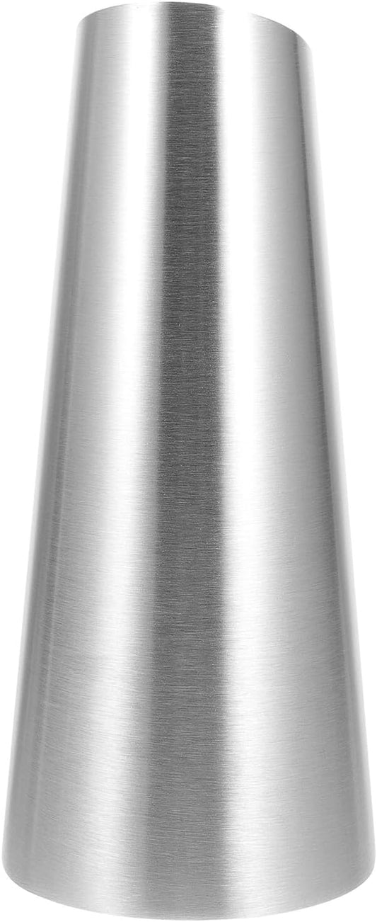 Stainless Steel Metal Vase Decorative Flower Bottle Tabletop Ornament for Home Office Garden Decor Modern Silver Desktop Arrangement