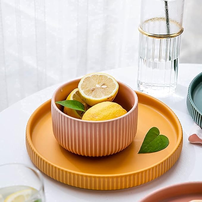 Dinnerware Sets Dish Set,Creative Porcelain Tableware Set with Plates Bowls and Dish,Ceramic Dinner Set for Home Kitchen and Dinning,Microwave Dishwasher Safe (A 17pcs)