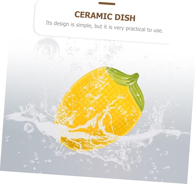 Ceramic Corn Dipping Dish for Sauces and Seasonings Creative Appetizer Plate for Family Gatherings Parties and Restaurants Unique Food Serving Plate