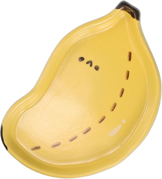 Luxshiny Cute Ceramic Plate Decorative Fruit Serving Dish Multifunctional Snack Sauce Tray