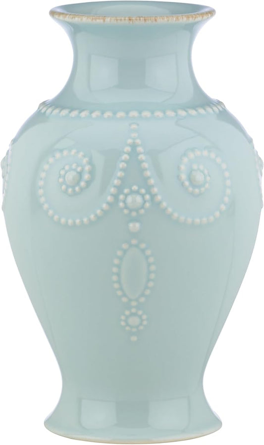 Lenox French Perle Fluted Vase 8" (Bluebell)