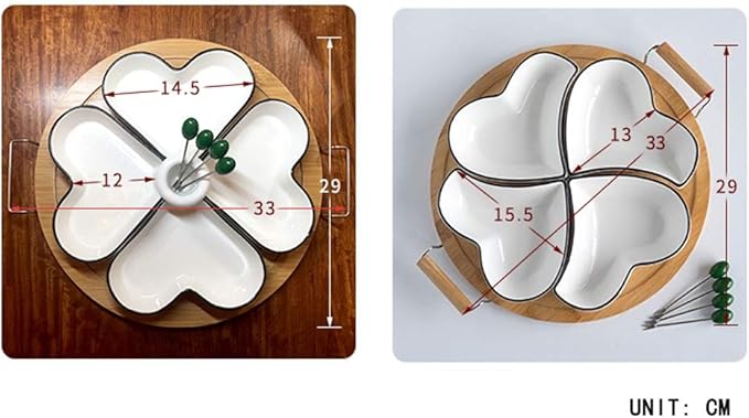 Ceramic Cutlery Salad Bowl Ceramic Appetizer Plate, Snack Plate, Tableware, Seasoning Plate, Dipping Sauce Plate, Fruit Plate with Bracket Platter Small Bowl (Color : A)