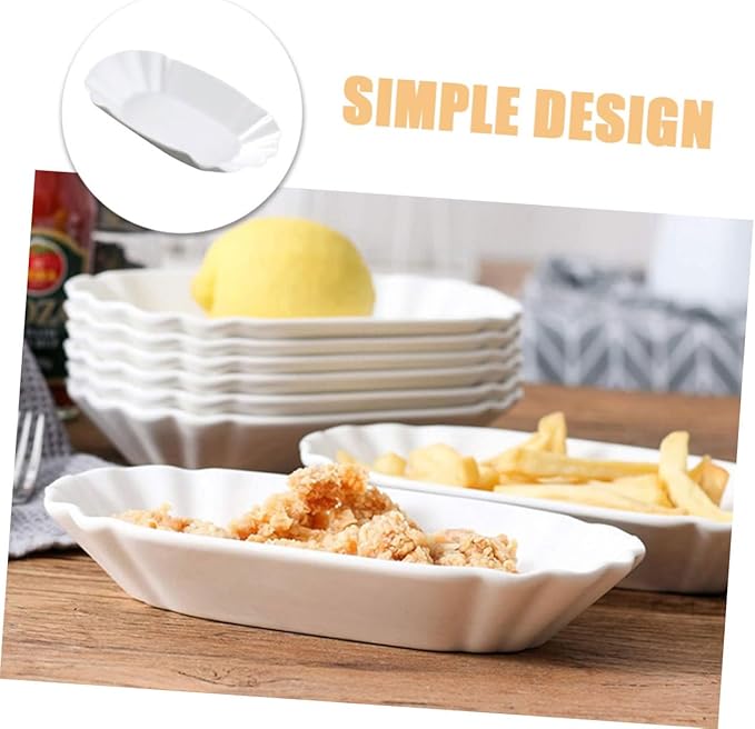 2-piece Snack Plates Set Dessert Plates for Appetizers Salad Bowl Multi-function Fruit Serving Trays