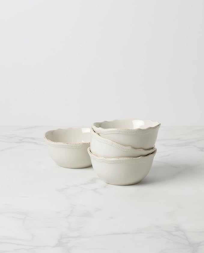 Lenox 895710 French Perle Bead All-Purpose Bowls, Set Of 4 White