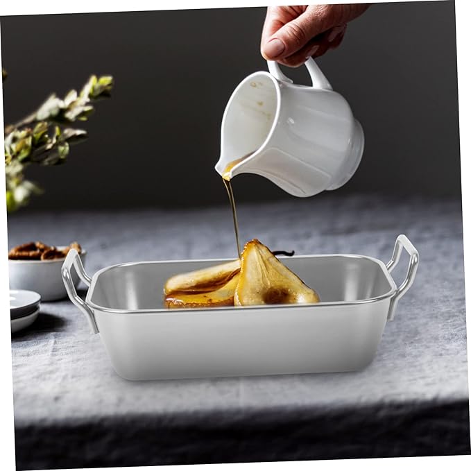 Cabilock Stainless Basket Serving Tray French Fries Holder Snack Plate BBQ Tray Family Party Accessory