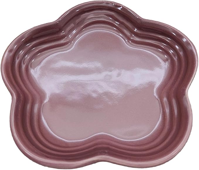 Small Ceramics Dish in Elegant Plums Blossoms Styles Multiple Color Appetizer Plates Perfect for Kitchen Dining Setting Flower Dish