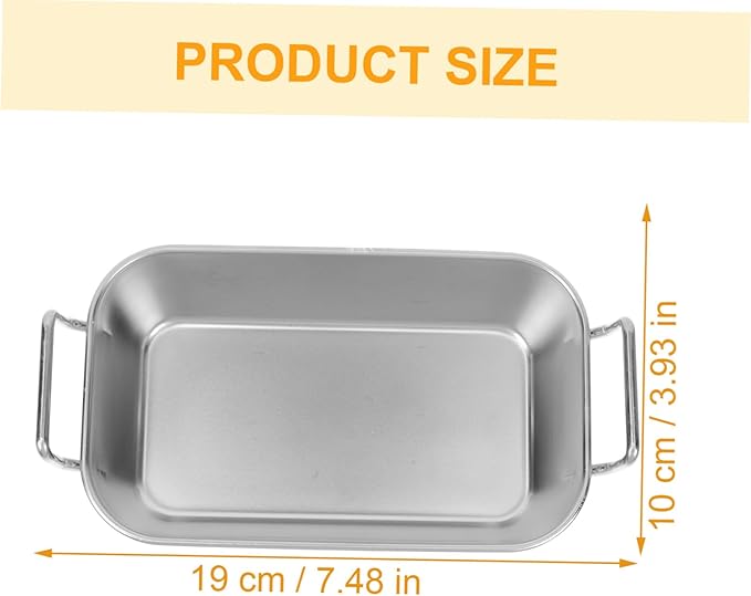 Cabilock Stainless Basket Serving Tray French Fries Holder Snack Plate BBQ Tray Family Party Accessory