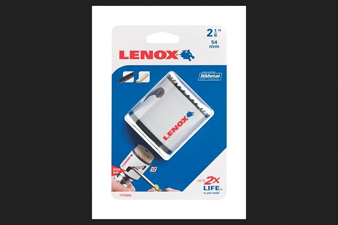 LENOX Tools Hole Saw, Bi-Metal, Speed Slot, 2-1/8-Inch (1772003)