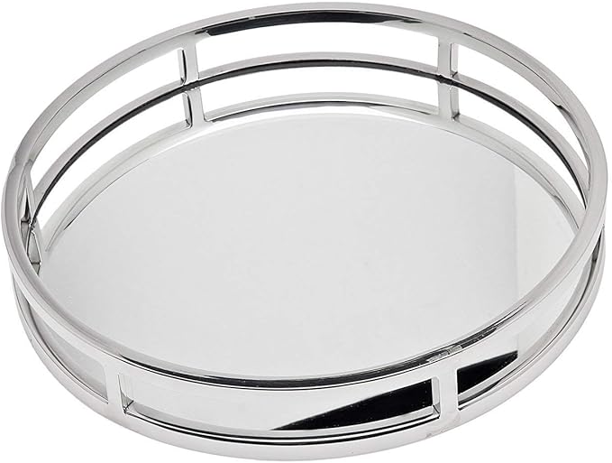 Godinger 49831 Aspen 13 Round Gallery Tray,