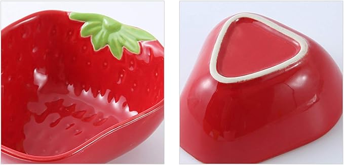 HEXEH Salad Plate Exquisite Fruit Shape Snack Dish Ceramic Soy Sauce Dipping Bowls Side Dishes for Snack Sushi Fruit Appetizer Dessert 2pcs Plastic Plate (Color : C)