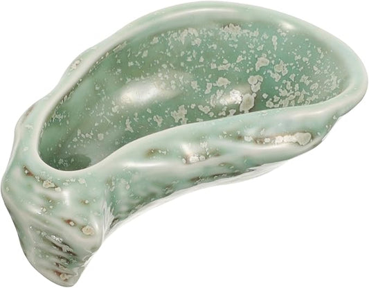 Vintage Ceramic Serving Plate Set Oyster Shell Shape Food-Grade Appetizers and Desserts for Restaurants and Home Use