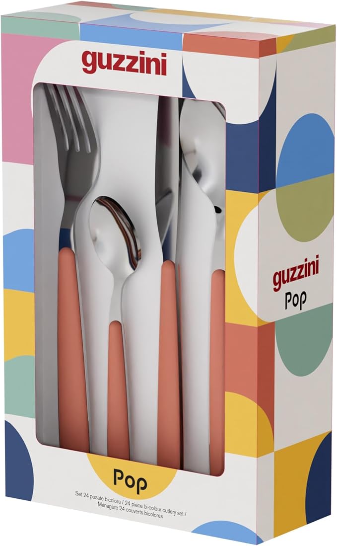 Guzzini - POP Set of 24 Cutlery - White - 12750011