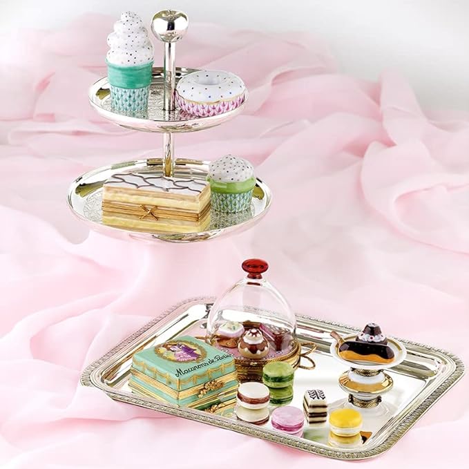Christofle Malmaison Silver-Plated Medium Tray #4200720