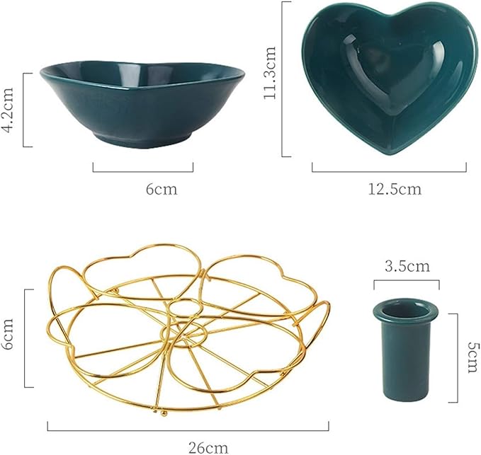 Dip Bowls Set Soy Sauce Dish/Bowls Snack Plate Appetizer Plate Ceramic Tableware Household Seasoning Plate Dipping Sauce Plate Fruit Plate Snack Bowl with Bracket Dippin