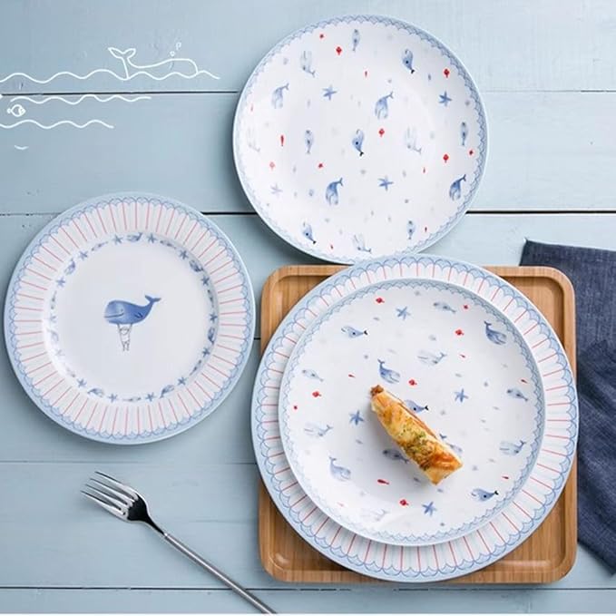 Dinner Plates Simple Ceramic Dinner Plate, Western Dinner Plate, Tableware, Breakfast Plate, Cake Dessert Plate, Steak Plate Dinnerware