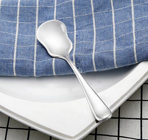 LIANYU 5-Piece Hostess Silverware Set, Stainless Steel Flatware Serving Utensils, Including Serving Spoon Set, Mirror Finished, Dishwasher Safe