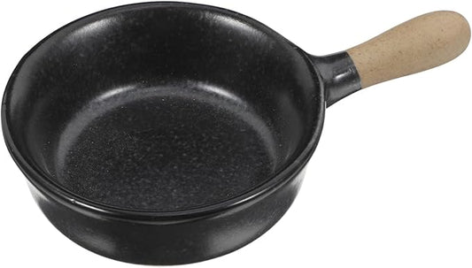 Japanese Ceramic Dipping Dish Handle Sauce Bowl for Condiments Porcelain Mini Appetizer Plate Traditional Style for Sushi and Side Dishes Black