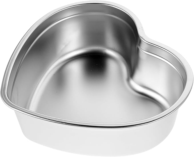LUOZZY 3pcs Stainless Steel Heart Shaped Snack Dish Serving Tray for Condiments Fruit and Jewelry Display