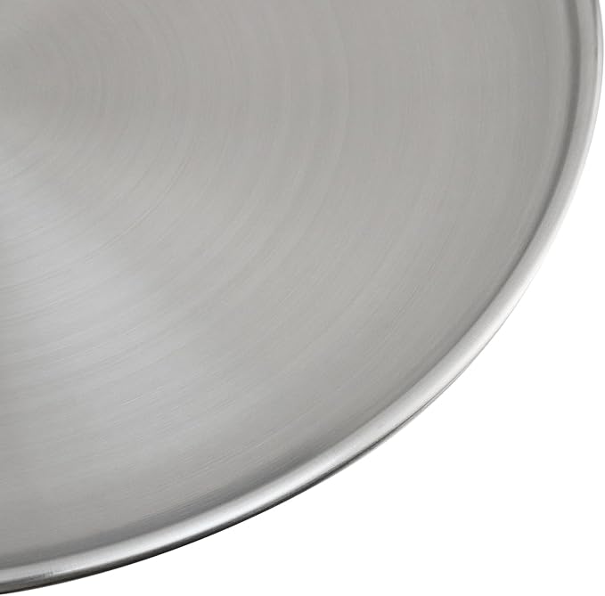 Antrader Silver Stainless Steel Tray,Metal Serving Tray Metal Platter for Bathroom/Bedroom/Kitchen,10.3 inch/26.2cm (2Pcs)