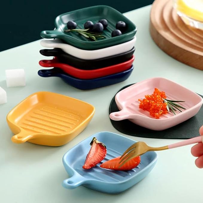 Dipping Sauce Dish Dipping Bowl Appetizer Plates Mini Sauce Dish Ceramic Soy Sauce Dipping Plates Condiment Serving Dishes Ketchup Sushi Soy Sauce Vinegar and Appetizers Side Dishes Dipping Sauce Bowl