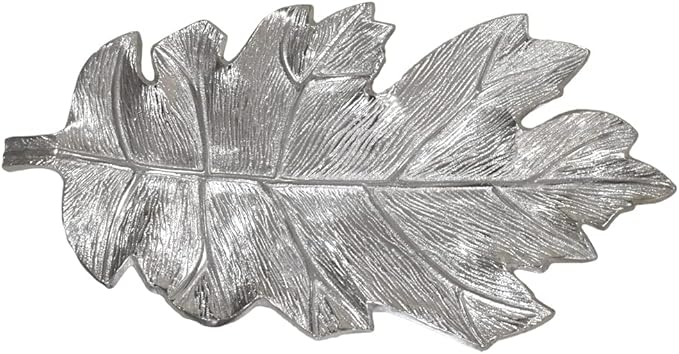 BBH Home's Handmade Silver Novelty Shaped Aluminium Tray 8.26 x 4.13 x 0.9 AMBBVK053AB2020