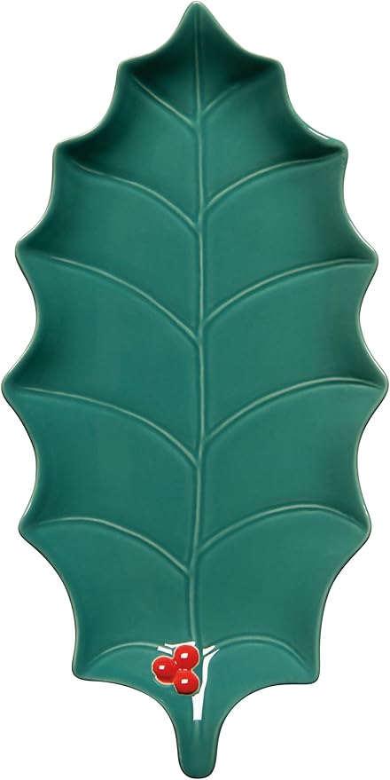Christmas Holly Shaped Dish