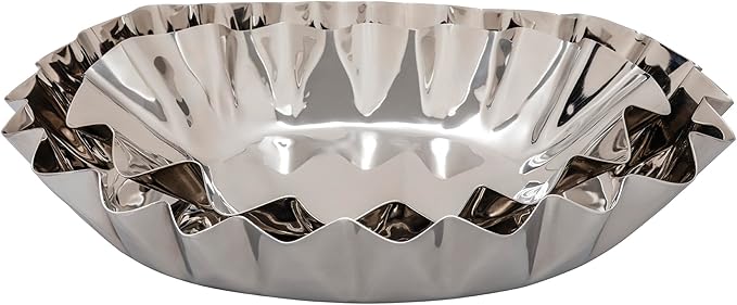 Mud Pie Metal Ruffled Tray Set