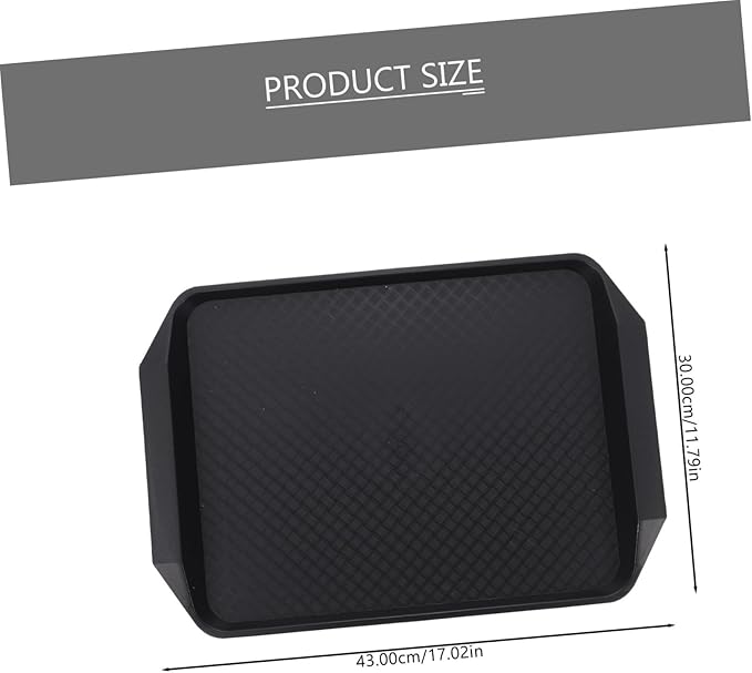 PRETYZOOM 1pc Multi-function Non-slip Serving Tray Capacity Food Storage for Snacks Fruits and Party Supplies for Restaurants Cafes and Home Use