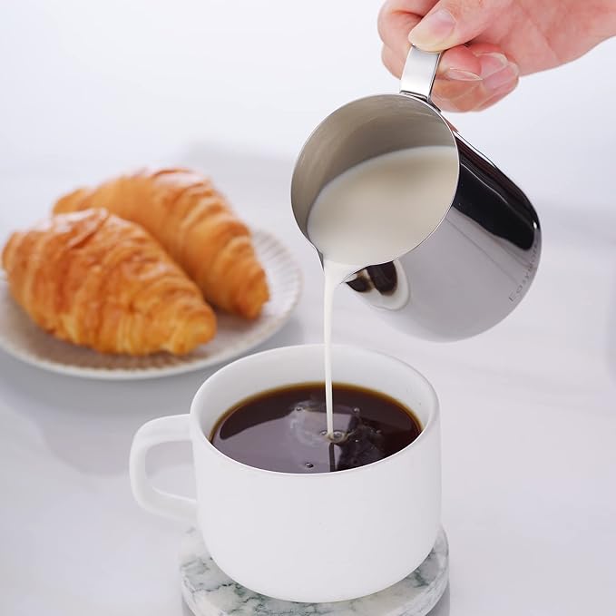 Easyworkz Stainless Steel 304 Creamer and Sugar Bowl with Spoon Coffee Serving Set Chrome