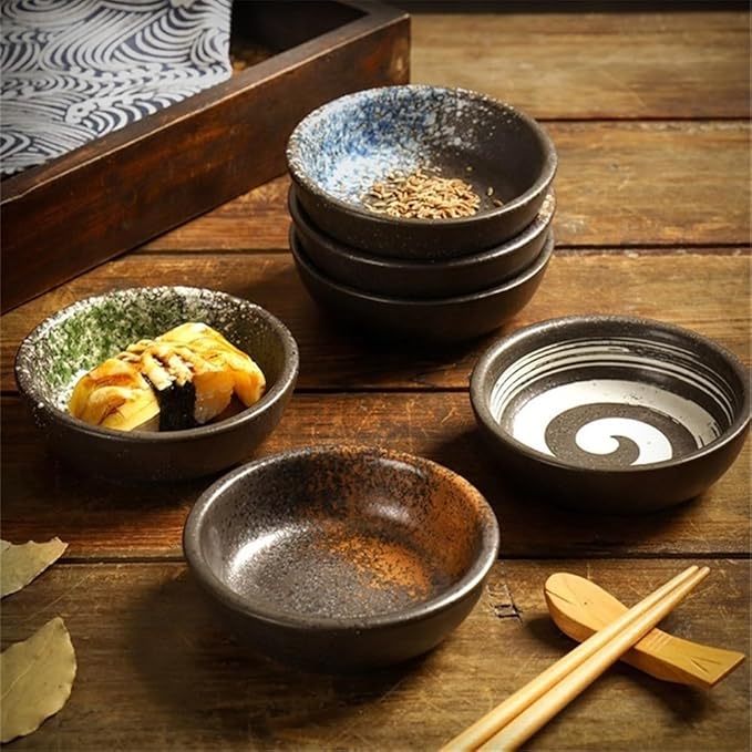 Appetizer Plates Ceramic Sauce Dish Home Seasoning Plate Tableware Dipping Sauce Dish for Condiments for Condiment