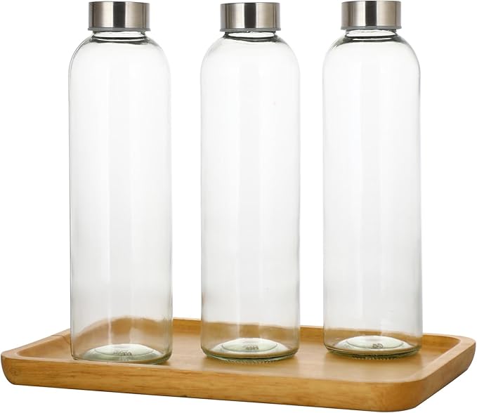 Eclaro 17oz Thick-Wall Glass Tumblers Set of 6 - Perfect for Soy Milk, Juice, Iced Coffee - Heavy Base, Dishwasher Safe for Home & Restaurant